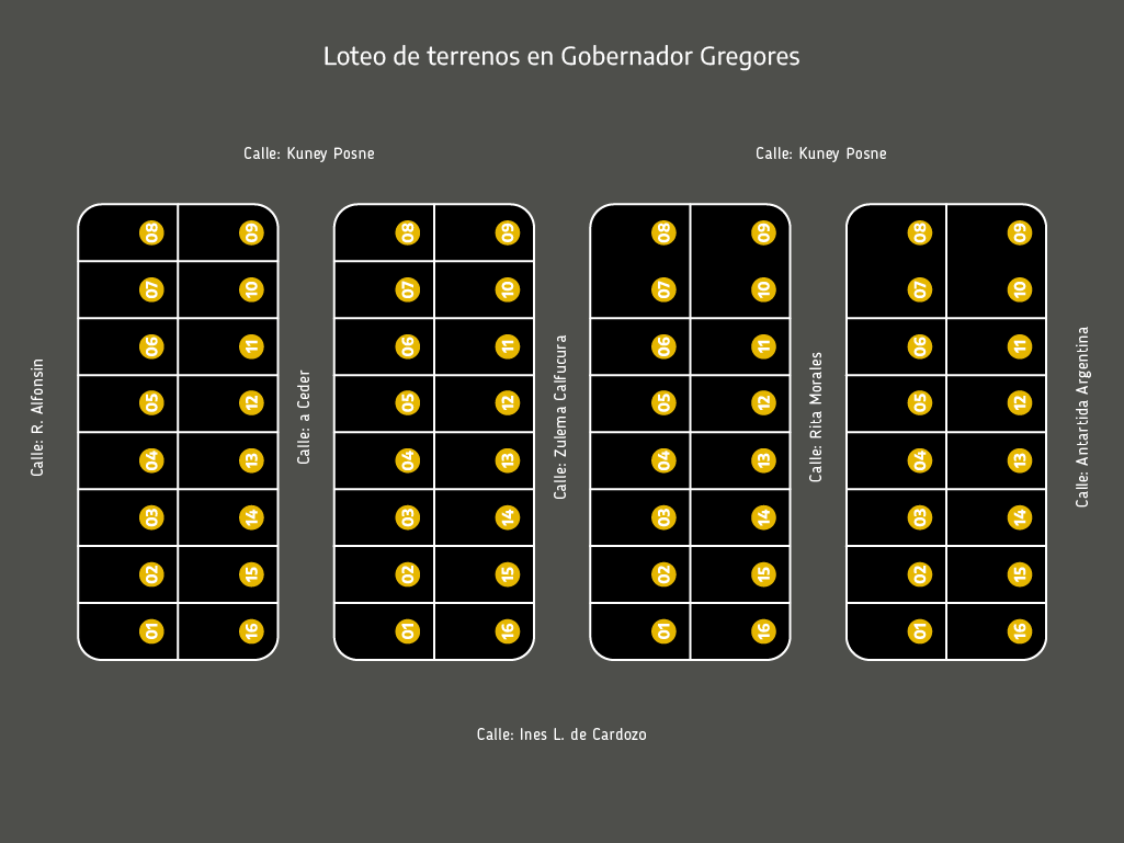 Loteo de terrenos en Gobernador Gregores